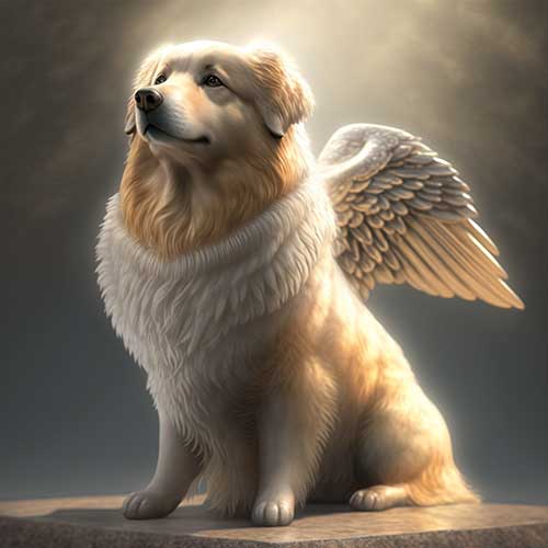 The perfect family dog? Image of angelic dog